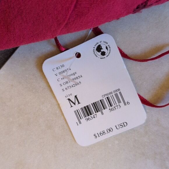 NWT Free People Juni Mini Dress Red Embroidered Cross Back  Size M - Picture 3 of 10